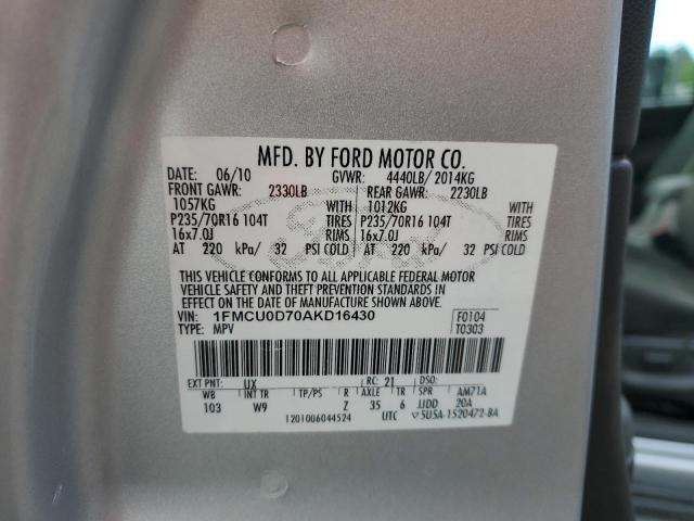 Photo 12 VIN: 1FMCU0D70AKD16430 - FORD ESCAPE XLT 