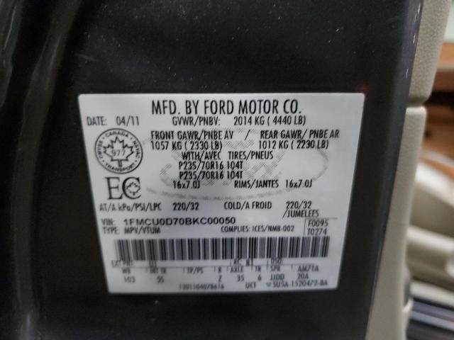 Photo 12 VIN: 1FMCU0D70BKC00050 - FORD ESCAPE 