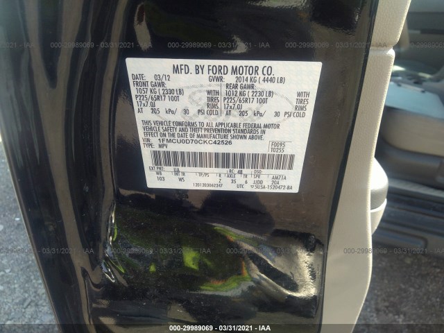 Photo 8 VIN: 1FMCU0D70CKC42526 - FORD ESCAPE 