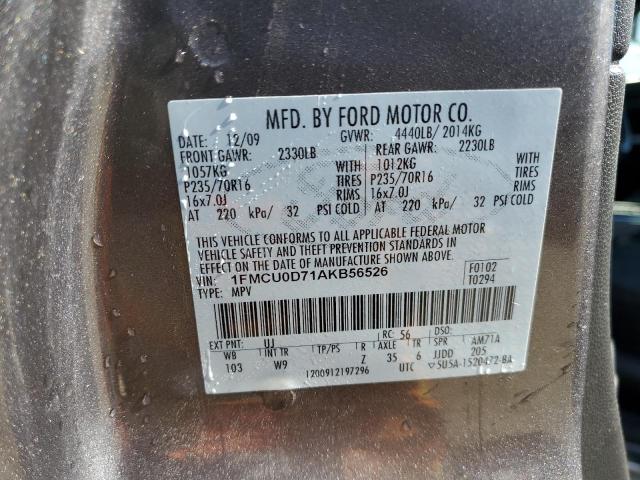 Photo 12 VIN: 1FMCU0D71AKB56526 - FORD ESCAPE XLT 