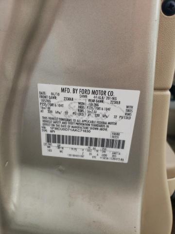 Photo 11 VIN: 1FMCU0D71AKC71630 - FORD ESCAPE XLT 