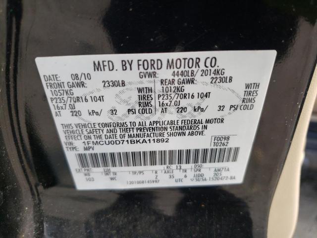 Photo 12 VIN: 1FMCU0D71BKA11892 - FORD ESCAPE XLT 