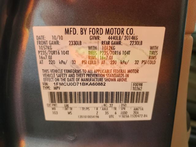 Photo 12 VIN: 1FMCU0D71BKA60882 - FORD ESCAPE 