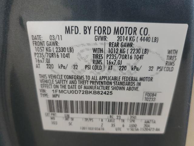 Photo 11 VIN: 1FMCU0D72BKB82425 - FORD ESCAPE 