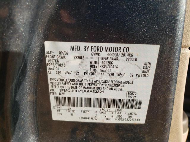 Photo 9 VIN: 1FMCU0D73AKA53821 - FORD ESCAPE XLT 