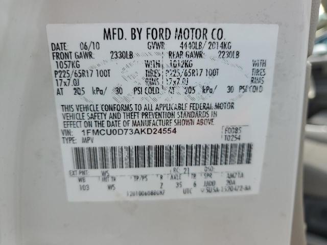 Photo 12 VIN: 1FMCU0D73AKD24554 - FORD ESCAPE 