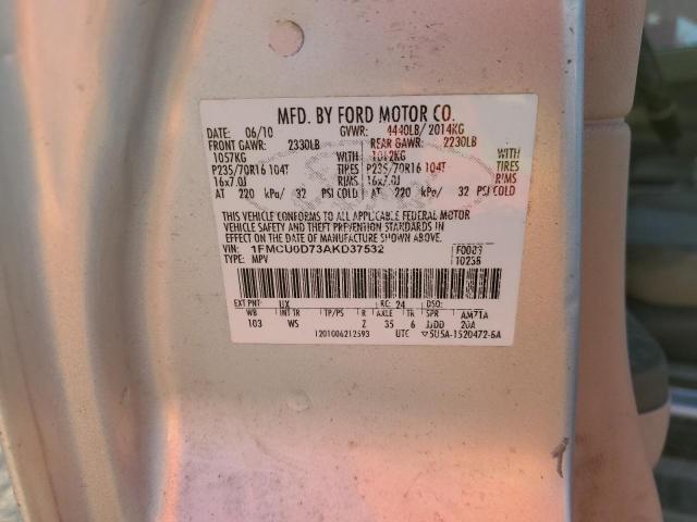 Photo 12 VIN: 1FMCU0D73AKD37532 - FORD ESCAPE XLT 