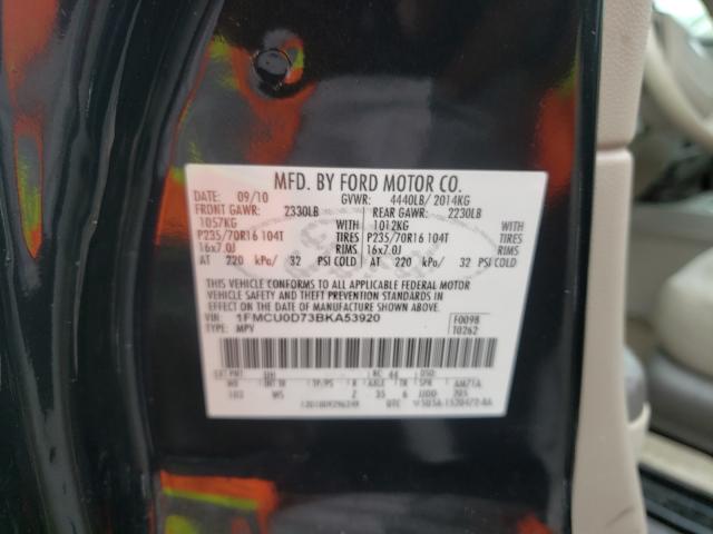 Photo 9 VIN: 1FMCU0D73BKA53920 - FORD ESCAPE XLT 