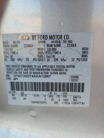 Photo 12 VIN: 1FMCU0D74AKA12887 - FORD ESCAPE XLT 