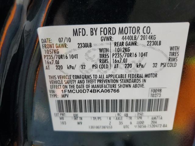 Photo 12 VIN: 1FMCU0D74BKA06766 - FORD ESCAPE XLT 