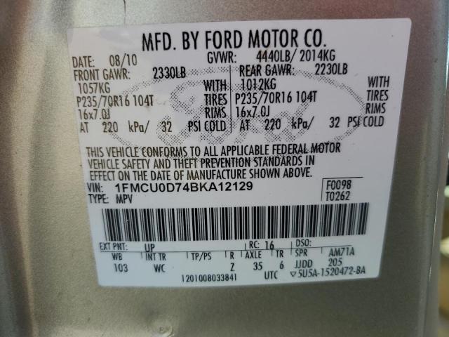 Photo 12 VIN: 1FMCU0D74BKA12129 - FORD ESCAPE XLT 