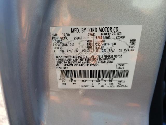 Photo 9 VIN: 1FMCU0D74BKB12568 - FORD ESCAPE XLT 