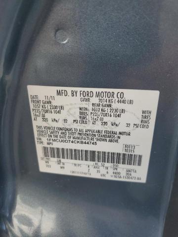 Photo 11 VIN: 1FMCU0D74CKB44745 - FORD ESCAPE XLT 