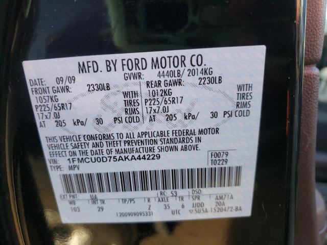 Photo 9 VIN: 1FMCU0D75AKA44229 - FORD ESCAPE XLT 