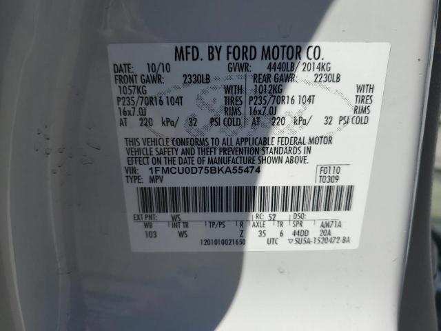 Photo 13 VIN: 1FMCU0D75BKA55474 - FORD ESCAPE 