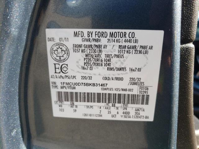 Photo 13 VIN: 1FMCU0D75BKB31467 - FORD ESCAPE XLT 