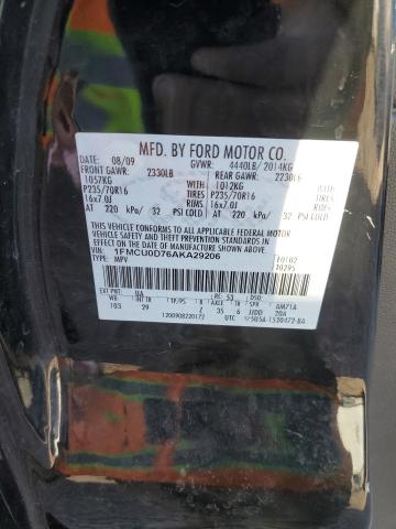 Photo 11 VIN: 1FMCU0D76AKA29206 - FORD ESCAPE XLT 