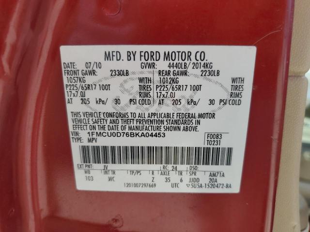 Photo 12 VIN: 1FMCU0D76BKA04453 - FORD ESCAPE 