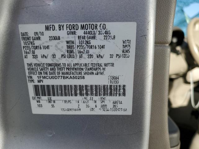 Photo 13 VIN: 1FMCU0D77BKA50258 - FORD ESCAPE XLT 