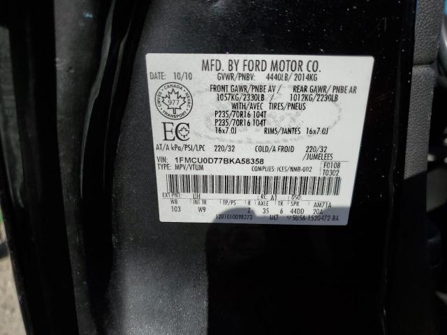 Photo 11 VIN: 1FMCU0D77BKA58358 - FORD ESCAPE XLT 