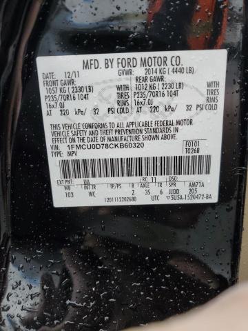 Photo 11 VIN: 1FMCU0D78CKB60320 - FORD ESCAPE 