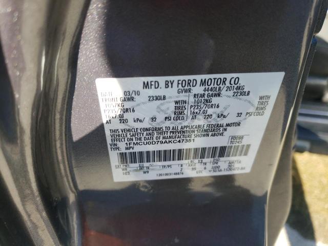 Photo 9 VIN: 1FMCU0D79AKC47351 - FORD ESCAPE XLT 