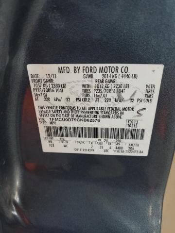 Photo 12 VIN: 1FMCU0D79CKB62576 - FORD ESCAPE XLT 