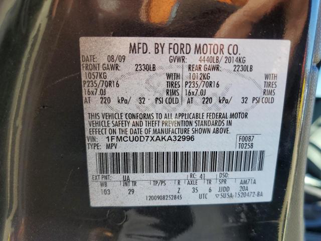 Photo 12 VIN: 1FMCU0D7XAKA32996 - FORD ESCAPE XLT 