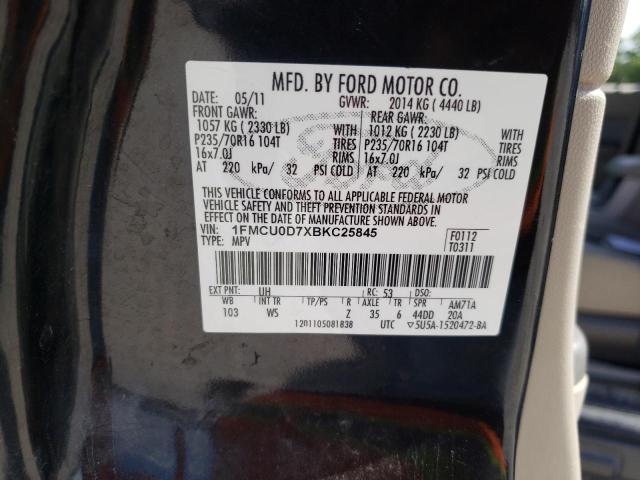 Photo 9 VIN: 1FMCU0D7XBKC25845 - FORD ESCAPE XLT 