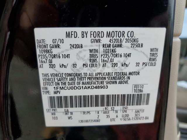 Photo 12 VIN: 1FMCU0DG1AKD48903 - FORD ESCAPE XLT 