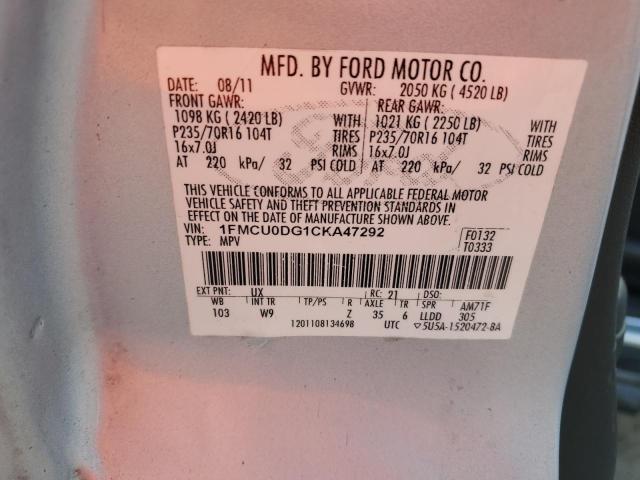 Photo 12 VIN: 1FMCU0DG1CKA47292 - FORD ESCAPE 