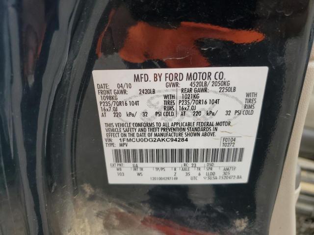 Photo 12 VIN: 1FMCU0DG2AKC94284 - FORD ESCAPE XLT 