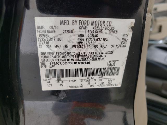 Photo 9 VIN: 1FMCU0DG2BKA16146 - FORD ESCAPE XLT 