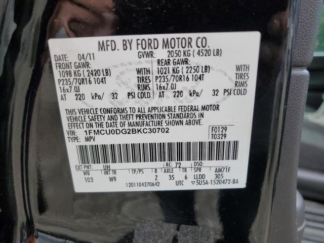 Photo 12 VIN: 1FMCU0DG2BKC30702 - FORD ESCAPE 