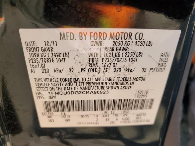 Photo 12 VIN: 1FMCU0DG2CKA96923 - FORD ESCAPE XLT 