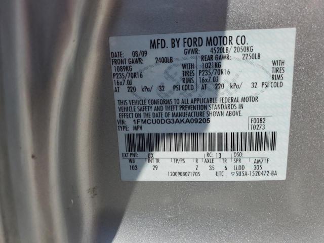 Photo 11 VIN: 1FMCU0DG3AKA09205 - FORD ESCAPE 