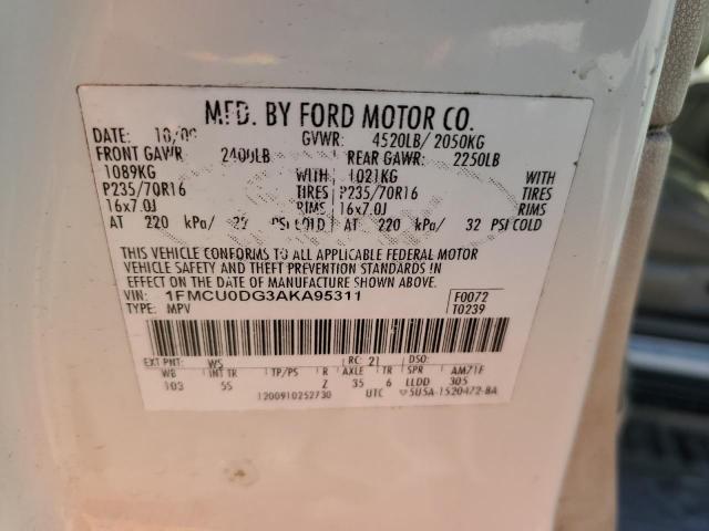 Photo 13 VIN: 1FMCU0DG3AKA95311 - FORD ESCAPE XLT 