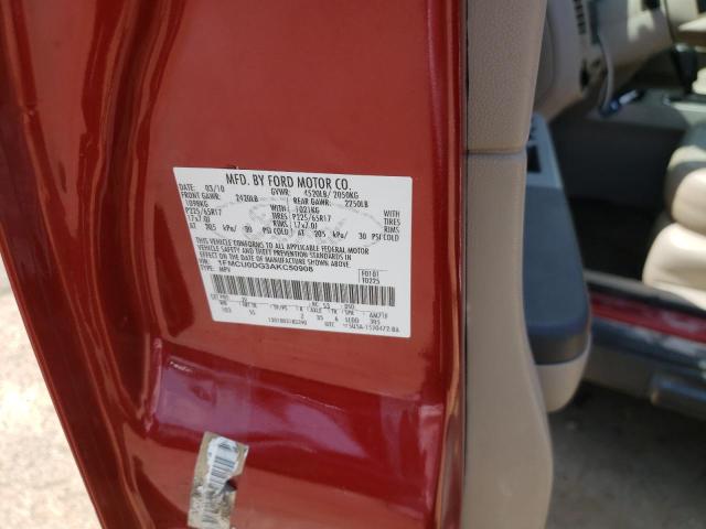 Photo 11 VIN: 1FMCU0DG3AKC50908 - FORD ESCAPE XLT 