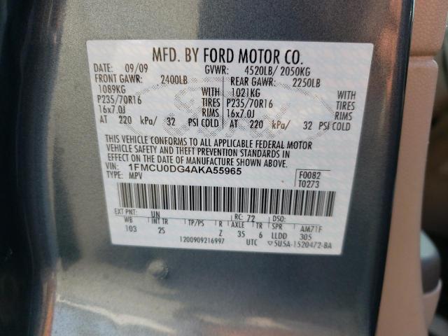 Photo 12 VIN: 1FMCU0DG4AKA55965 - FORD ESCAPE XLT 