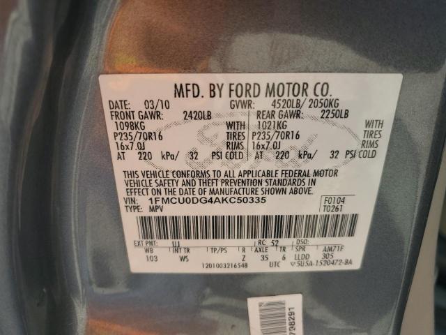 Photo 12 VIN: 1FMCU0DG4AKC50335 - FORD ESCAPE XLT 