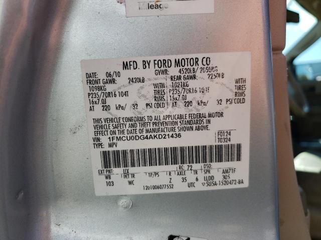 Photo 9 VIN: 1FMCU0DG4AKD21436 - FORD ESCAPE XLT 