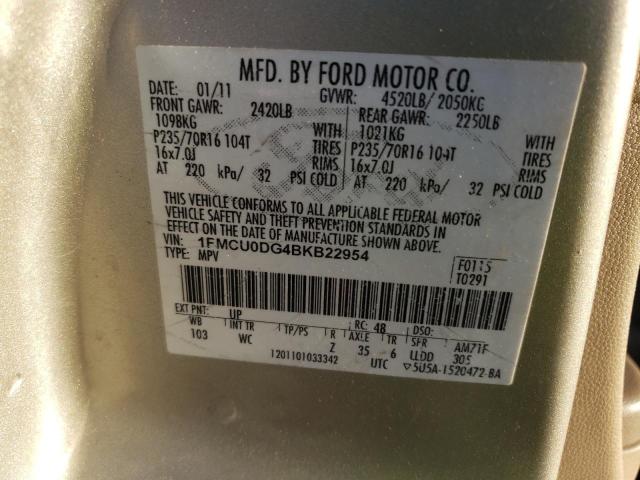 Photo 12 VIN: 1FMCU0DG4BKB22954 - FORD ESCAPE 