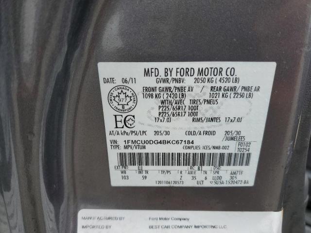 Photo 12 VIN: 1FMCU0DG4BKC67184 - FORD ESCAPE 