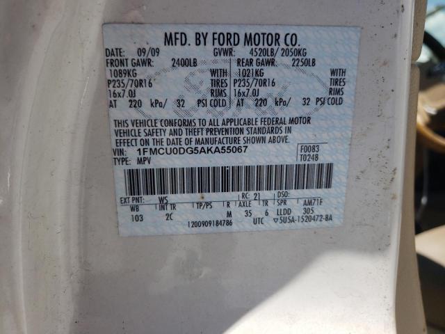 Photo 12 VIN: 1FMCU0DG5AKA55067 - FORD ESCAPE 