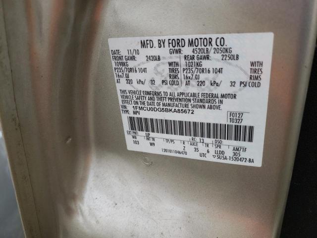 Photo 11 VIN: 1FMCU0DG5BKA85672 - FORD ESCAPE XLT 