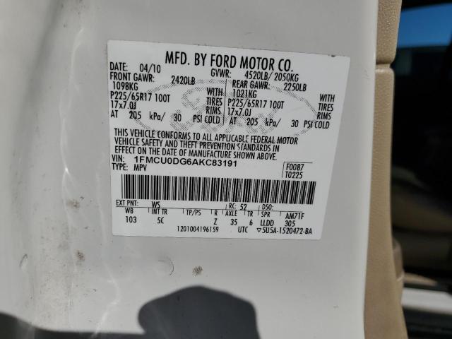 Photo 11 VIN: 1FMCU0DG6AKC83191 - FORD ESCAPE 