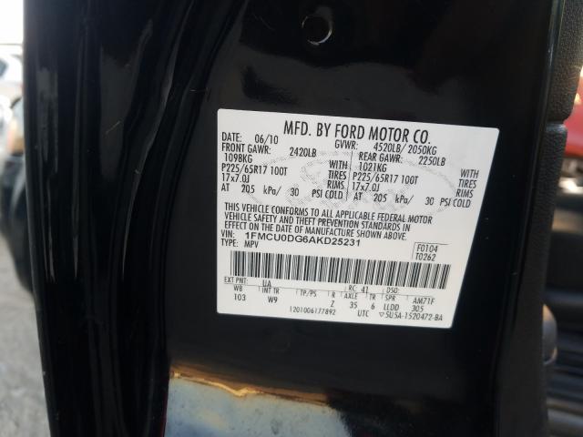 Photo 9 VIN: 1FMCU0DG6AKD25231 - FORD ESCAPE XLT 