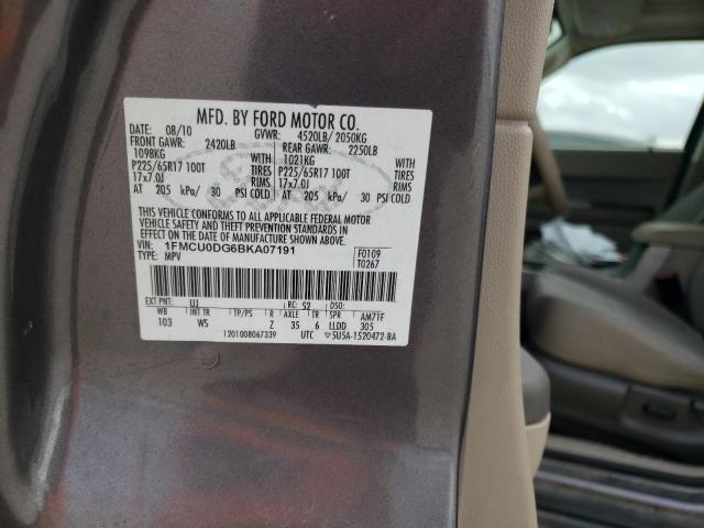 Photo 9 VIN: 1FMCU0DG6BKA07191 - FORD ESCAPE XLT 