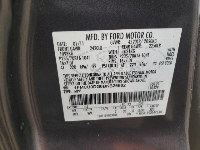 Photo 12 VIN: 1FMCU0DG6BKB26682 - FORD ESCAPE 