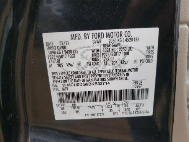 Photo 9 VIN: 1FMCU0DG6BKB33714 - FORD ESCAPE XLT 